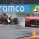 Max Verstappen follows the Safety Car in Belgium